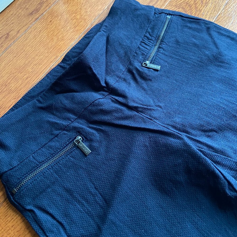 Calvin Klein Dark Blue High-Waisted Skinny Dress Pants